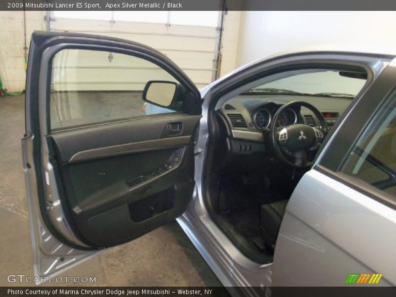 Apex Silver Metallic / Black 2009 Mitsubishi Lancer ES Sport