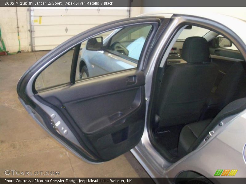 Apex Silver Metallic / Black 2009 Mitsubishi Lancer ES Sport