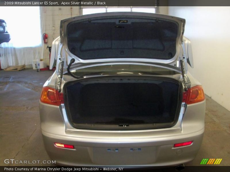 Apex Silver Metallic / Black 2009 Mitsubishi Lancer ES Sport