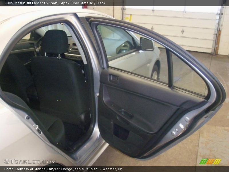 Apex Silver Metallic / Black 2009 Mitsubishi Lancer ES Sport