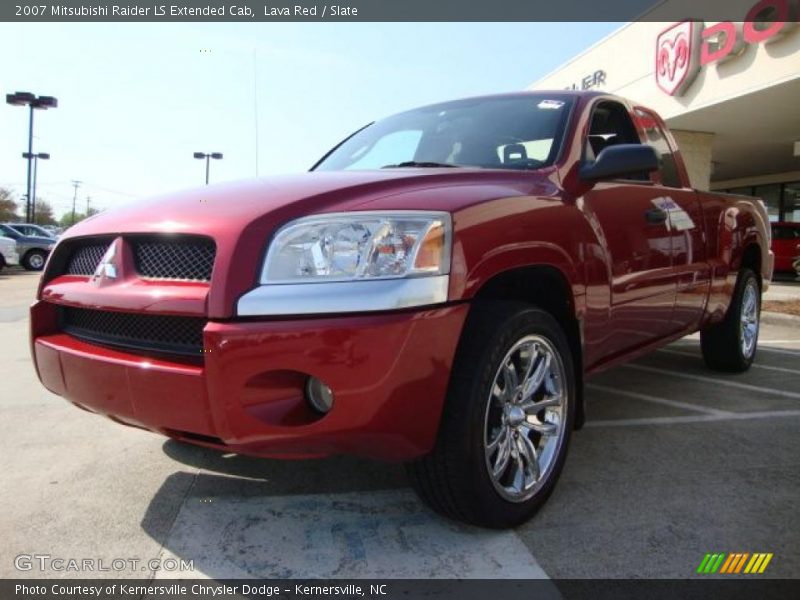 Lava Red / Slate 2007 Mitsubishi Raider LS Extended Cab