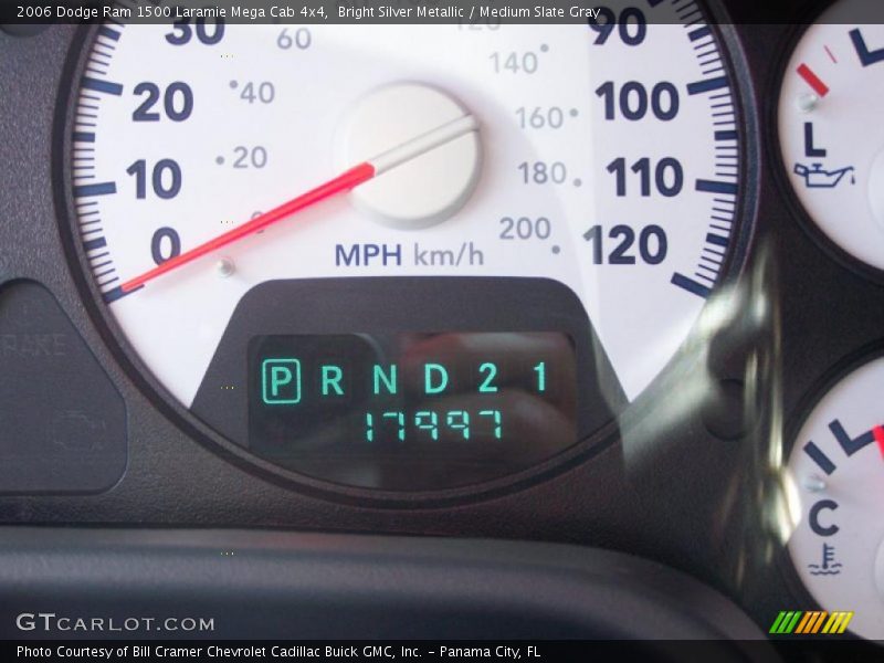 Bright Silver Metallic / Medium Slate Gray 2006 Dodge Ram 1500 Laramie Mega Cab 4x4