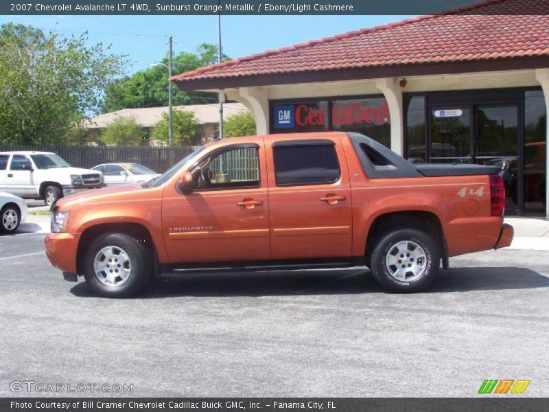 Sunburst Orange Metallic / Ebony/Light Cashmere 2007 Chevrolet Avalanche LT 4WD