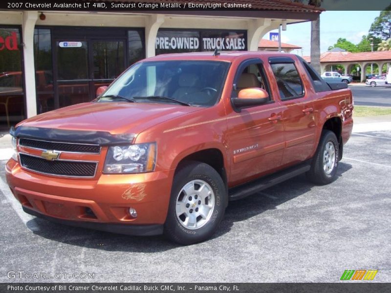 Sunburst Orange Metallic / Ebony/Light Cashmere 2007 Chevrolet Avalanche LT 4WD