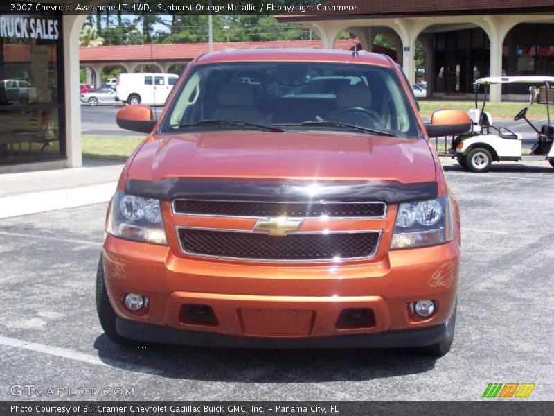 Sunburst Orange Metallic / Ebony/Light Cashmere 2007 Chevrolet Avalanche LT 4WD
