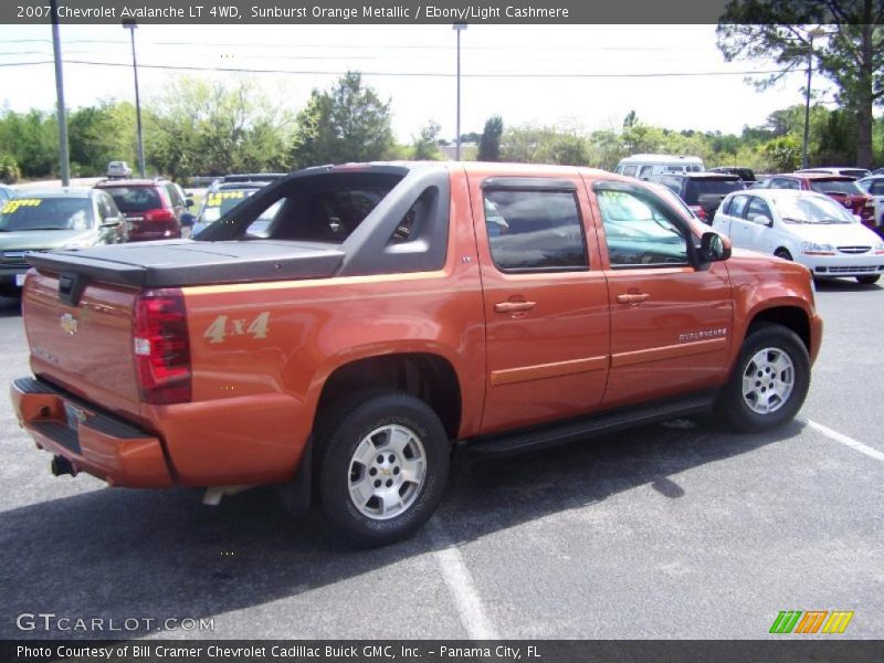Sunburst Orange Metallic / Ebony/Light Cashmere 2007 Chevrolet Avalanche LT 4WD