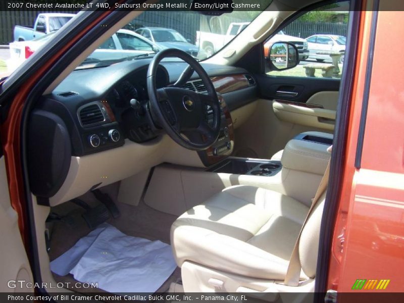 Sunburst Orange Metallic / Ebony/Light Cashmere 2007 Chevrolet Avalanche LT 4WD