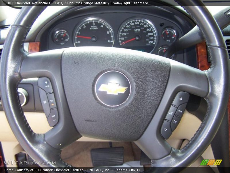 Sunburst Orange Metallic / Ebony/Light Cashmere 2007 Chevrolet Avalanche LT 4WD