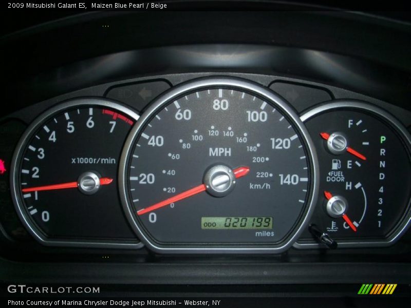 Maizen Blue Pearl / Beige 2009 Mitsubishi Galant ES