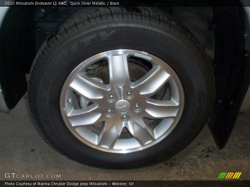 Quick Silver Metallic / Black 2010 Mitsubishi Endeavor LS AWD