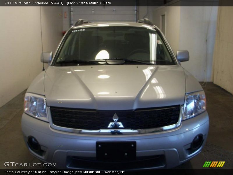 Quick Silver Metallic / Black 2010 Mitsubishi Endeavor LS AWD