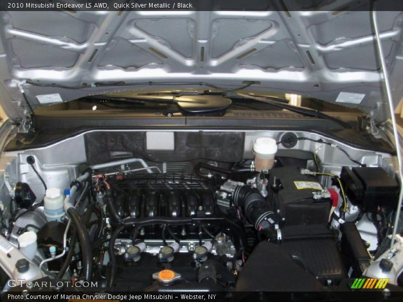 Quick Silver Metallic / Black 2010 Mitsubishi Endeavor LS AWD