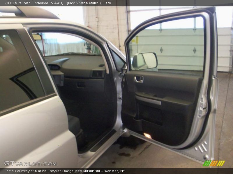 Quick Silver Metallic / Black 2010 Mitsubishi Endeavor LS AWD