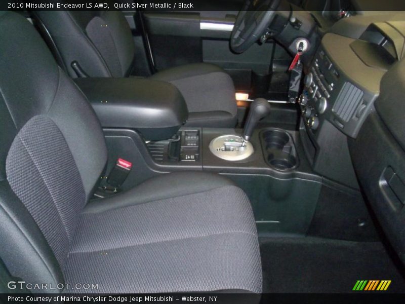 Quick Silver Metallic / Black 2010 Mitsubishi Endeavor LS AWD