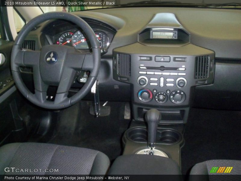 Quick Silver Metallic / Black 2010 Mitsubishi Endeavor LS AWD