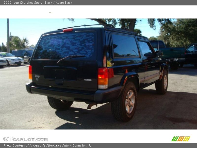 Black / Agate Black 2000 Jeep Cherokee Sport