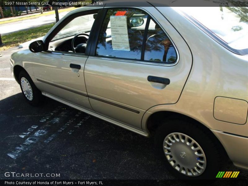Platinum Gold Metallic / Tan 1997 Nissan Sentra GXE