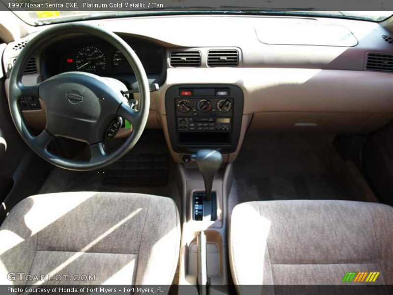 Platinum Gold Metallic / Tan 1997 Nissan Sentra GXE