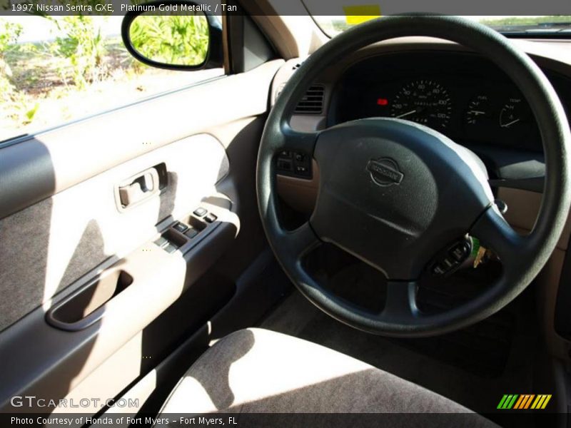 Platinum Gold Metallic / Tan 1997 Nissan Sentra GXE
