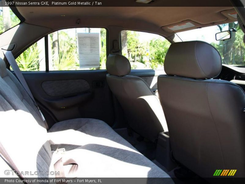 Platinum Gold Metallic / Tan 1997 Nissan Sentra GXE