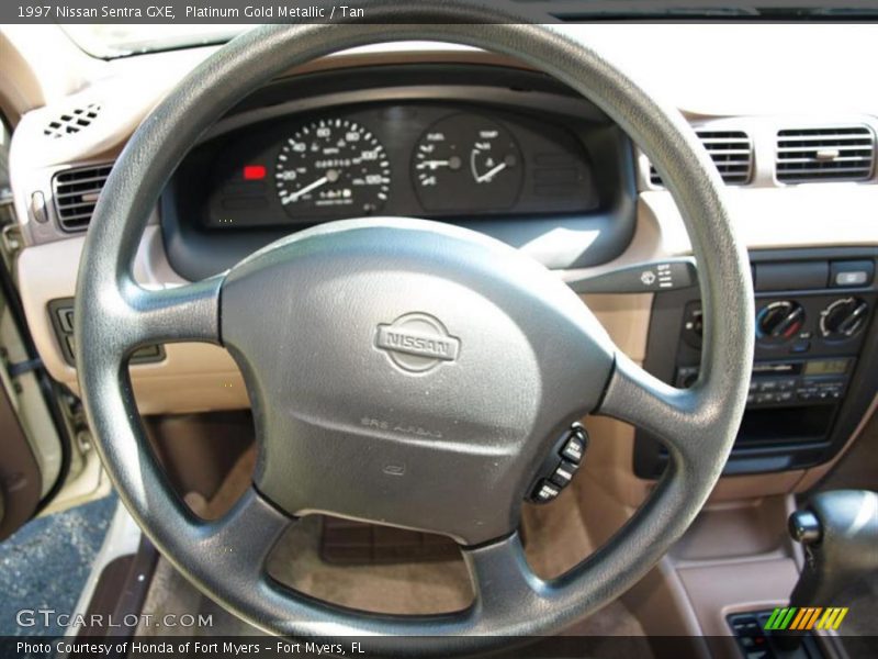 Platinum Gold Metallic / Tan 1997 Nissan Sentra GXE