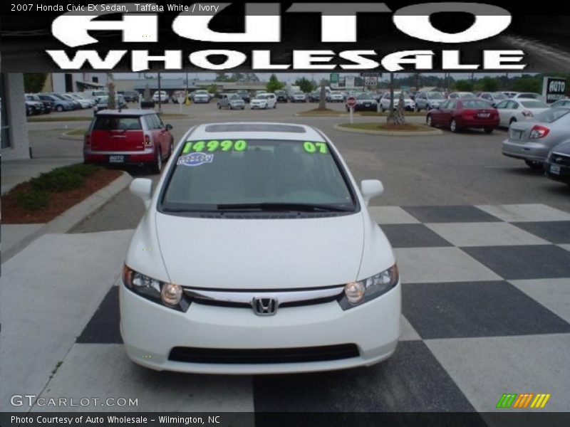 Taffeta White / Ivory 2007 Honda Civic EX Sedan