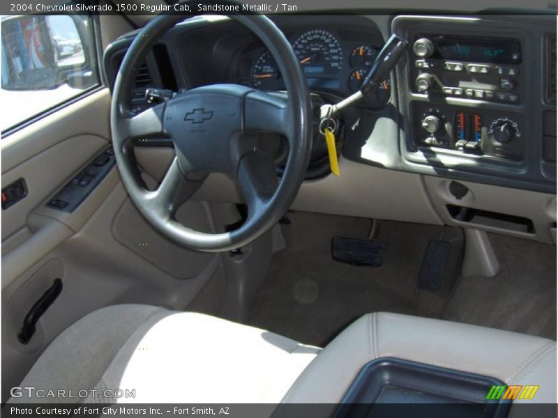 Sandstone Metallic / Tan 2004 Chevrolet Silverado 1500 Regular Cab