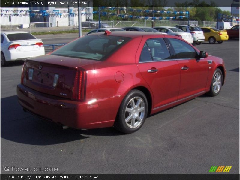 Crystal Red / Light Gray 2009 Cadillac STS V8