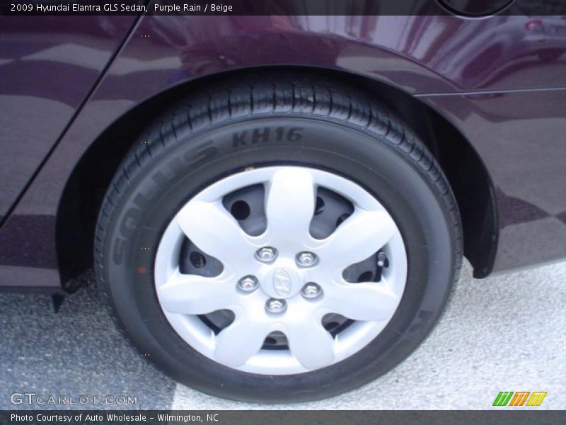 Purple Rain / Beige 2009 Hyundai Elantra GLS Sedan