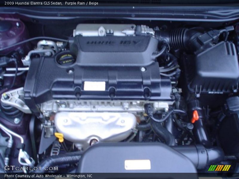 Purple Rain / Beige 2009 Hyundai Elantra GLS Sedan