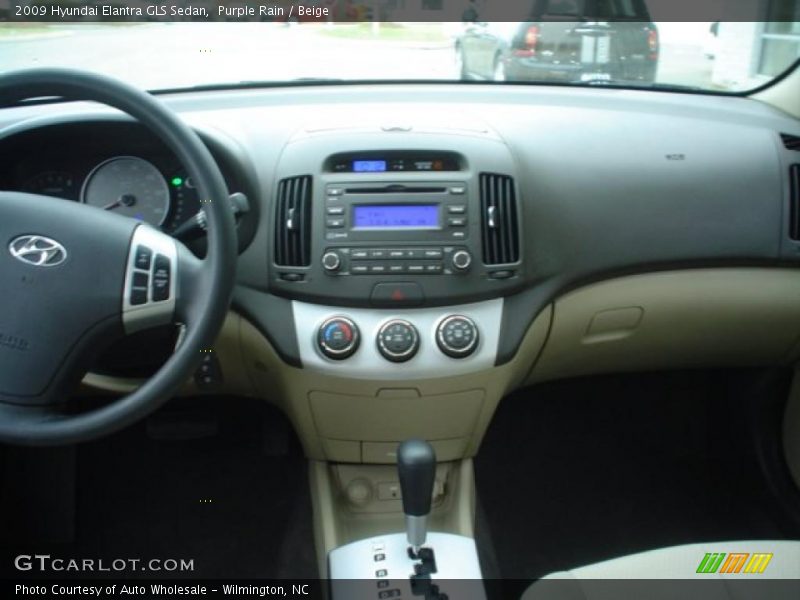 Purple Rain / Beige 2009 Hyundai Elantra GLS Sedan