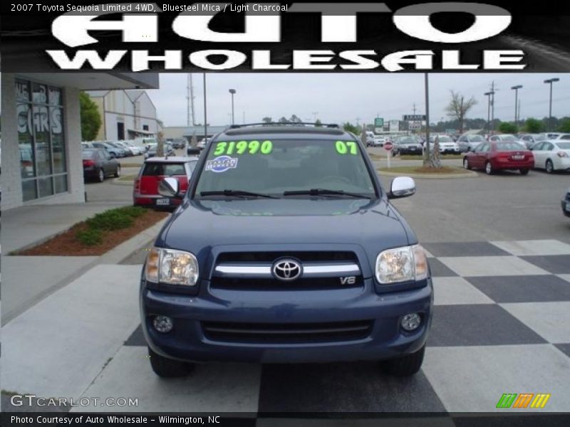 Bluesteel Mica / Light Charcoal 2007 Toyota Sequoia Limited 4WD