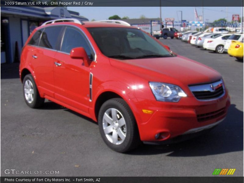 Chili Pepper Red / Gray 2009 Saturn VUE XR V6