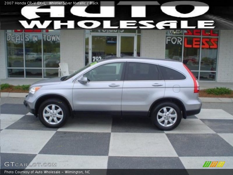 Whistler Silver Metallic / Black 2007 Honda CR-V EX-L