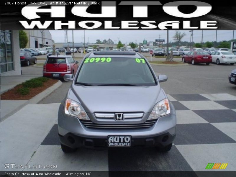 Whistler Silver Metallic / Black 2007 Honda CR-V EX-L