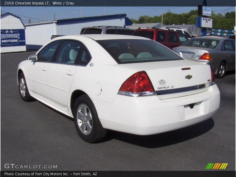 White / Gray 2009 Chevrolet Impala LT