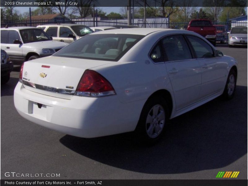 White / Gray 2009 Chevrolet Impala LT