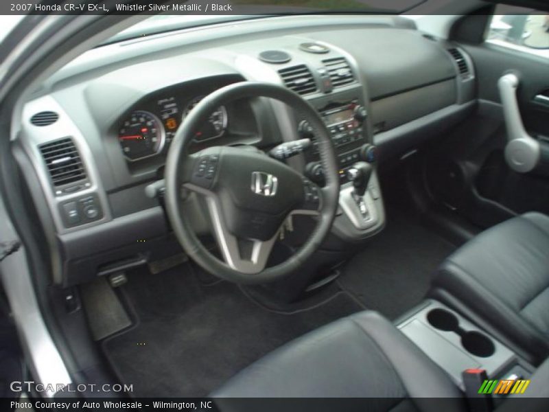 Whistler Silver Metallic / Black 2007 Honda CR-V EX-L