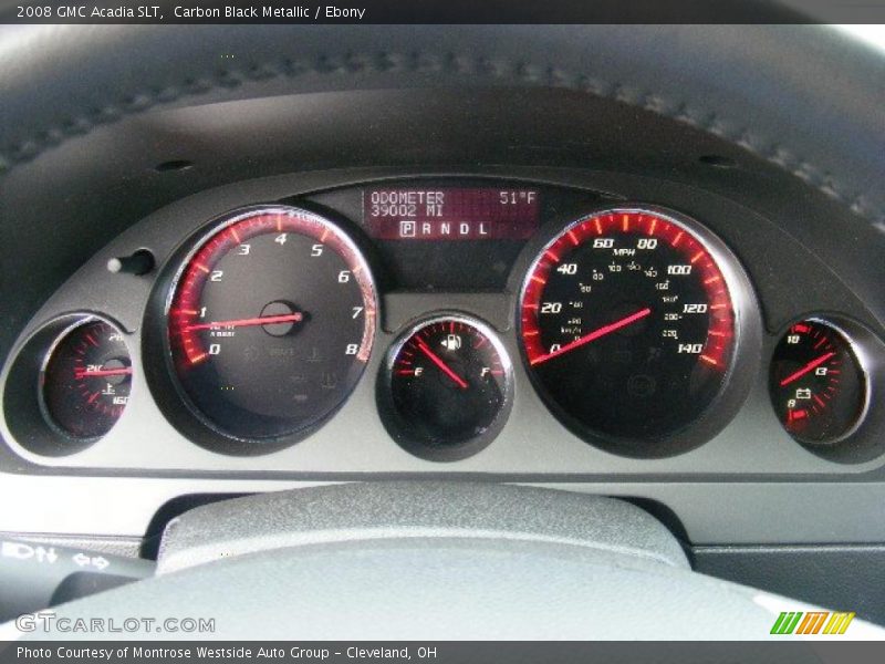 Carbon Black Metallic / Ebony 2008 GMC Acadia SLT