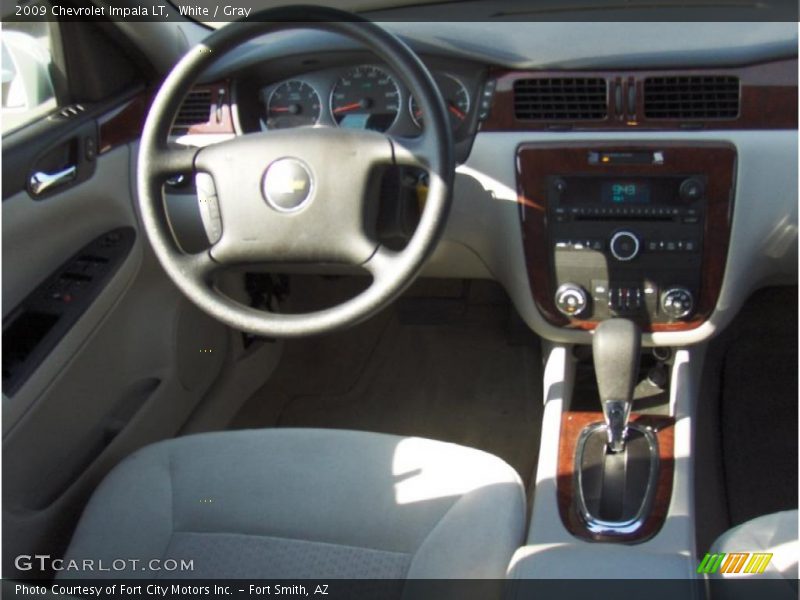 White / Gray 2009 Chevrolet Impala LT