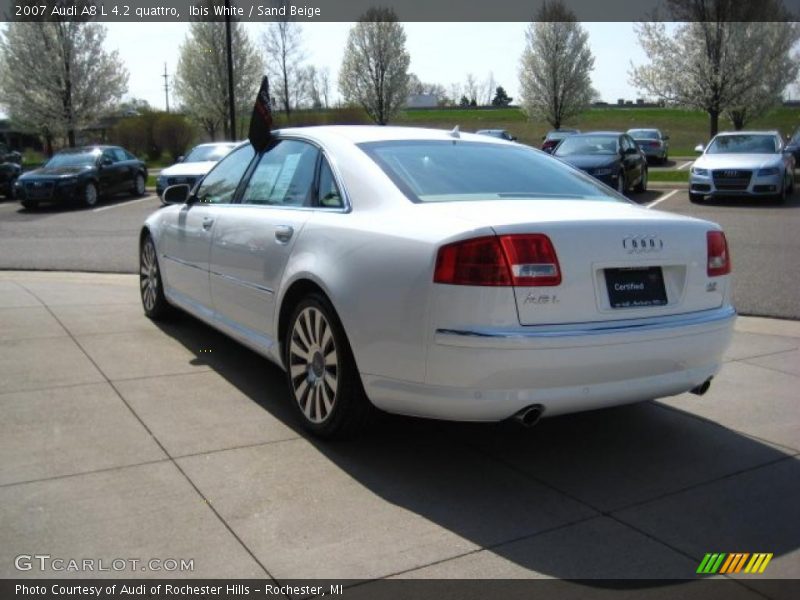 Ibis White / Sand Beige 2007 Audi A8 L 4.2 quattro