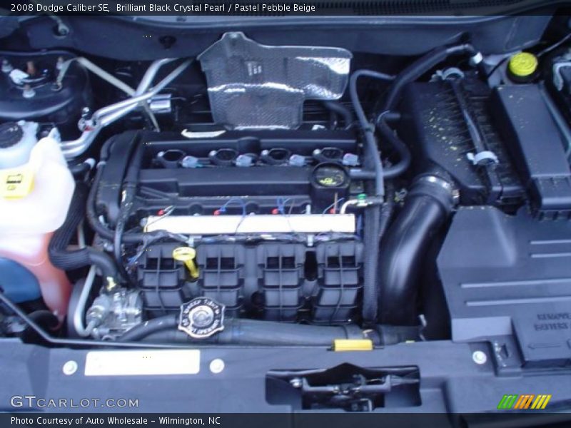 Brilliant Black Crystal Pearl / Pastel Pebble Beige 2008 Dodge Caliber SE