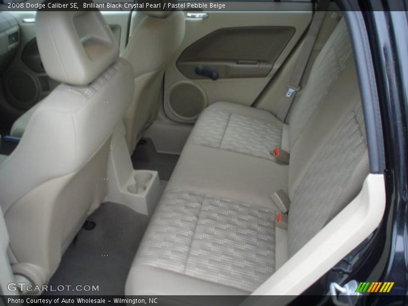 Brilliant Black Crystal Pearl / Pastel Pebble Beige 2008 Dodge Caliber SE