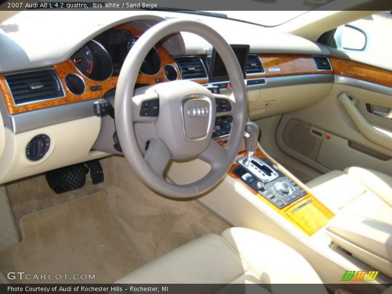 Ibis White / Sand Beige 2007 Audi A8 L 4.2 quattro