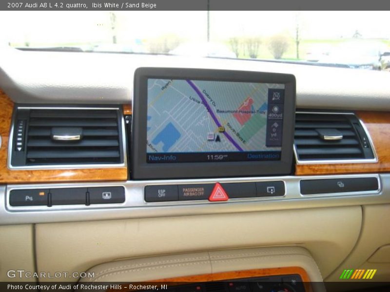 Ibis White / Sand Beige 2007 Audi A8 L 4.2 quattro