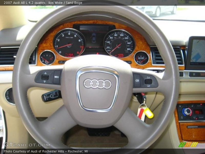 Ibis White / Sand Beige 2007 Audi A8 L 4.2 quattro