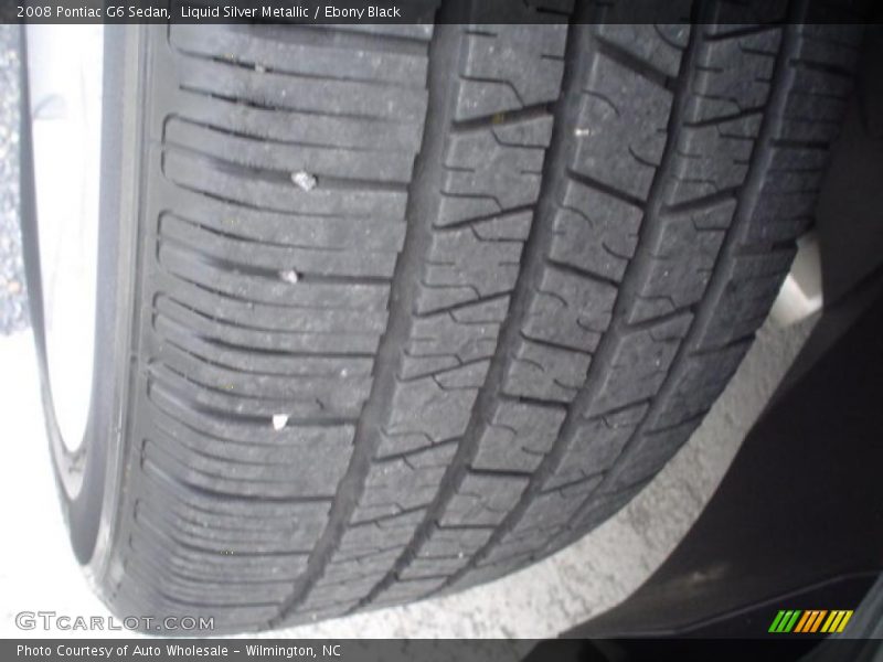 Liquid Silver Metallic / Ebony Black 2008 Pontiac G6 Sedan