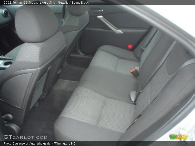 Liquid Silver Metallic / Ebony Black 2008 Pontiac G6 Sedan