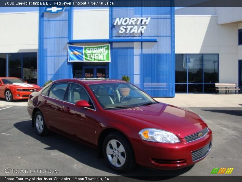 Red Jewel Tintcoat / Neutral Beige 2008 Chevrolet Impala LT