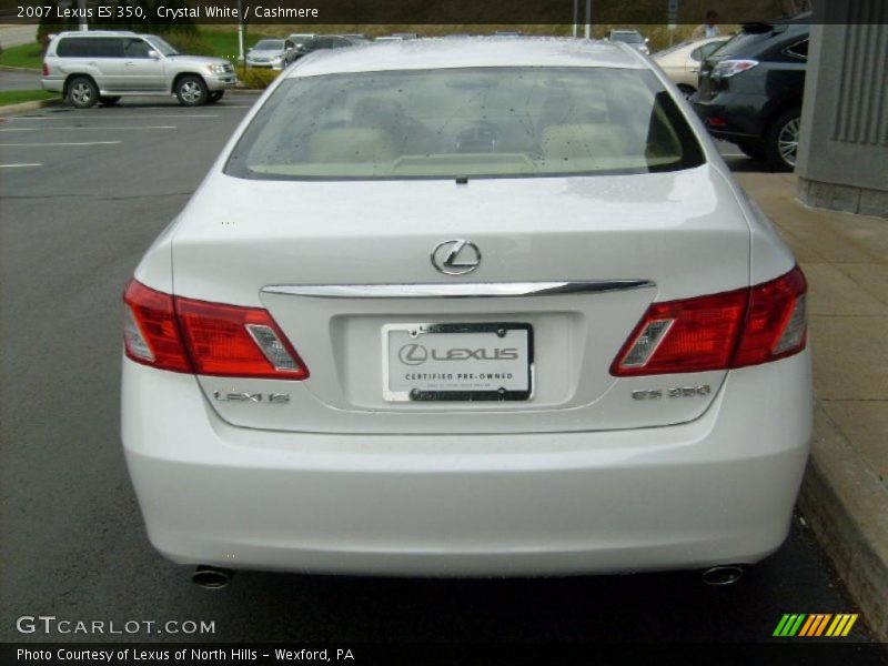 Crystal White / Cashmere 2007 Lexus ES 350